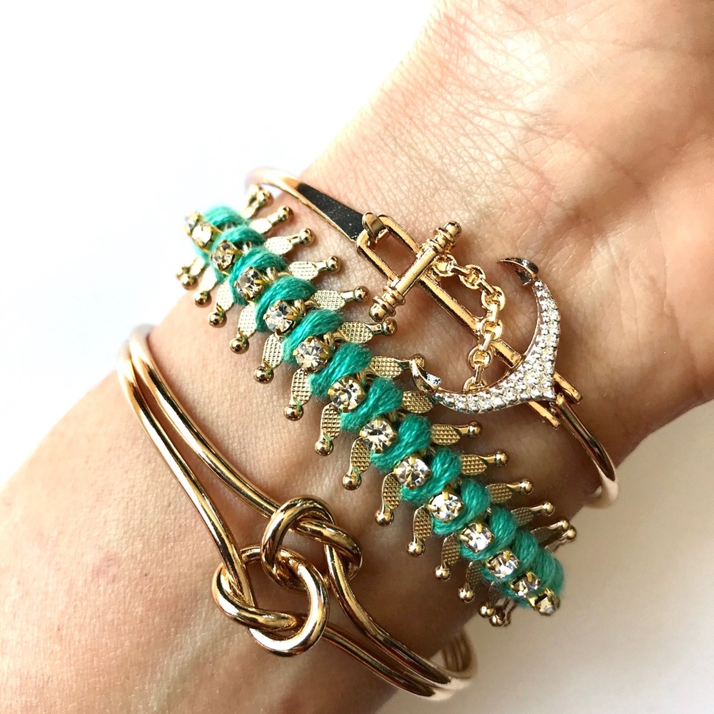 New Uniklook set of 3 bracelets, arm party jewelry